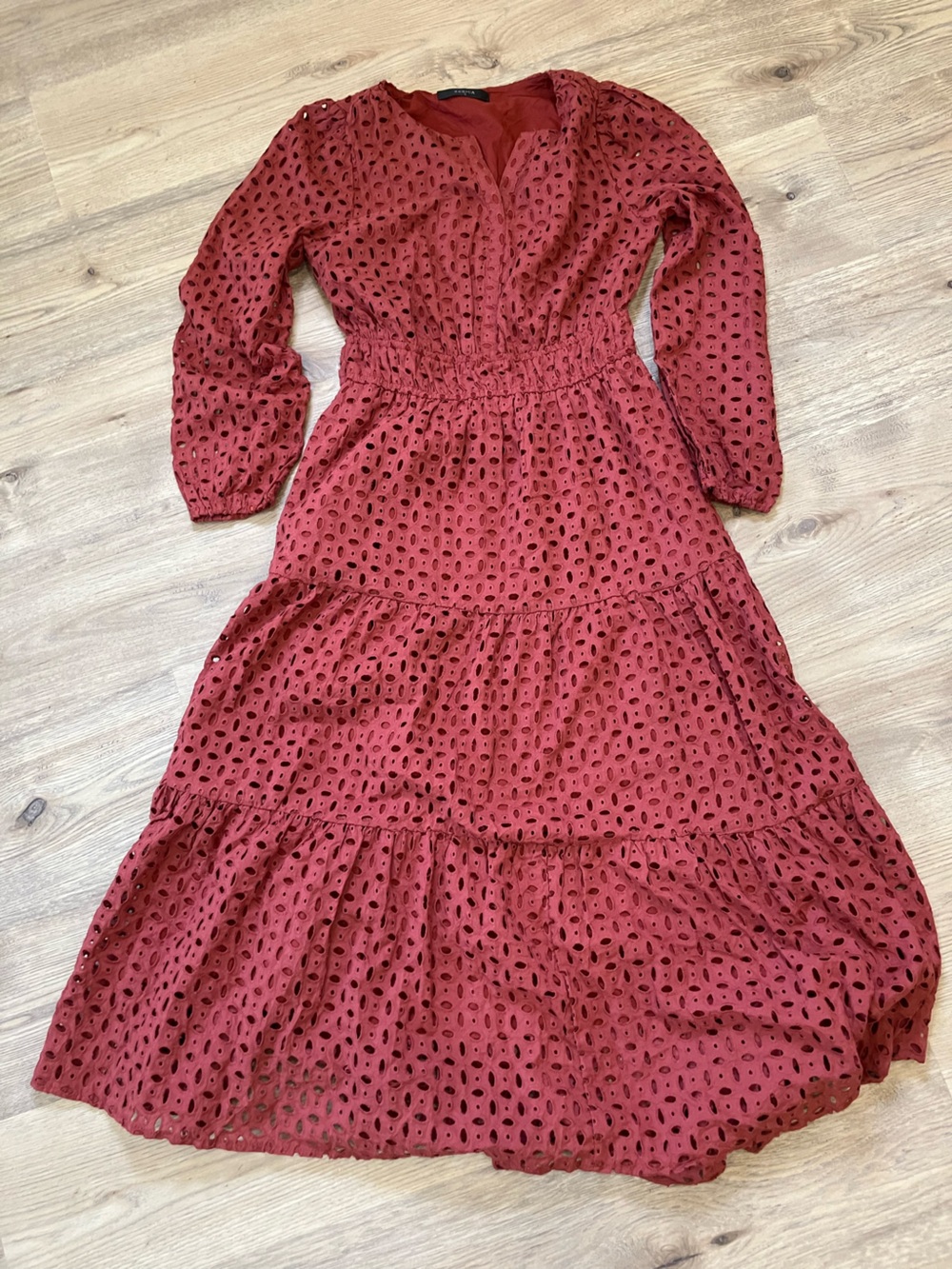 Women’s Eyelet Tiered Dress by Zesica